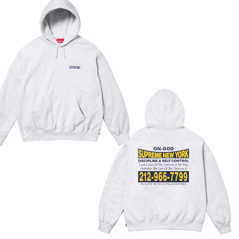 シュプリーム On God Hooded Sweatshirt フード付きスウェット
